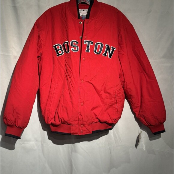VTG 90s Genuine Merchandise Men's Boston Red Sox Baseball MLB Bomber Jacket Sz S - Picture 1 of 10